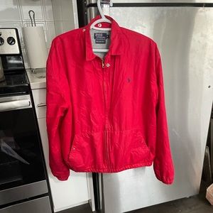 Red Polo Ralph Lauren Retro Jacket Medium